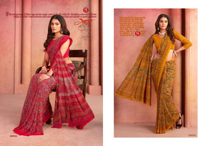 Sushma Harmony Silken Printed Georgette Saree