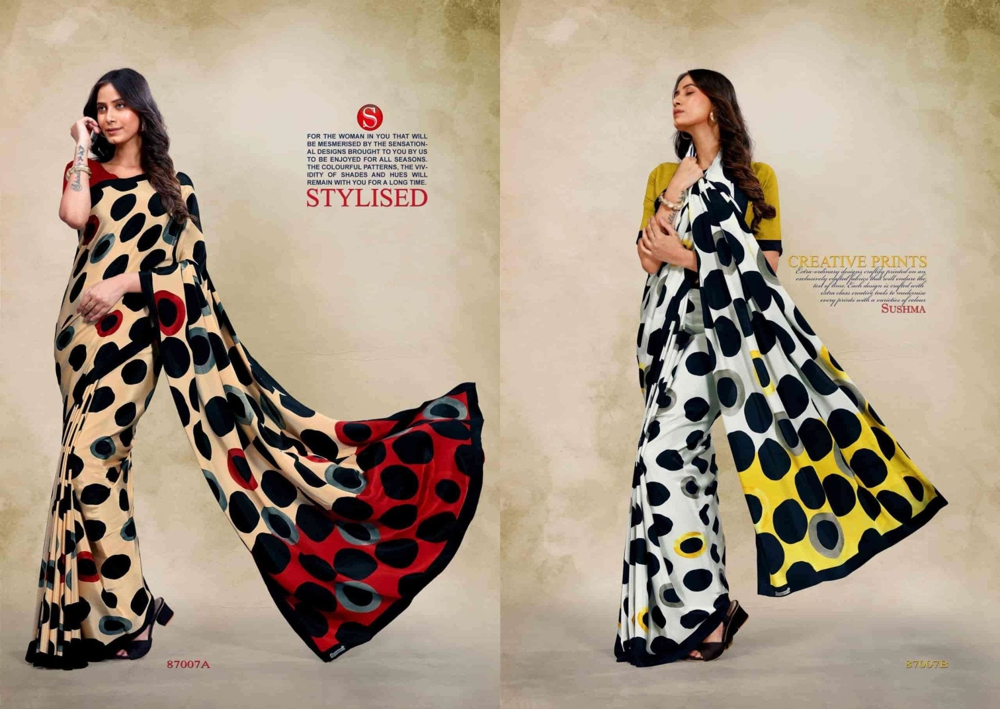 Sushma Luxury Fashion Crape Fancy Saree - Amrah Wholesale