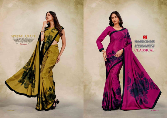 Sushma Luxury Fashion Crape Fancy Saree - Amrah Wholesale