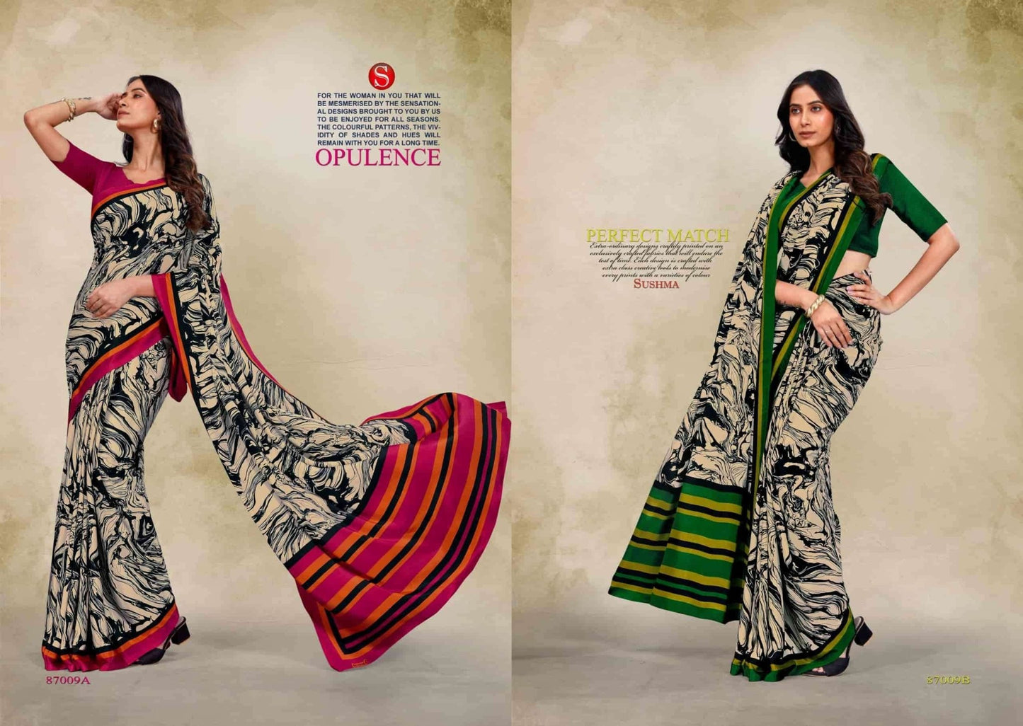 Sushma Luxury Fashion Crape Fancy Saree - Amrah Wholesale