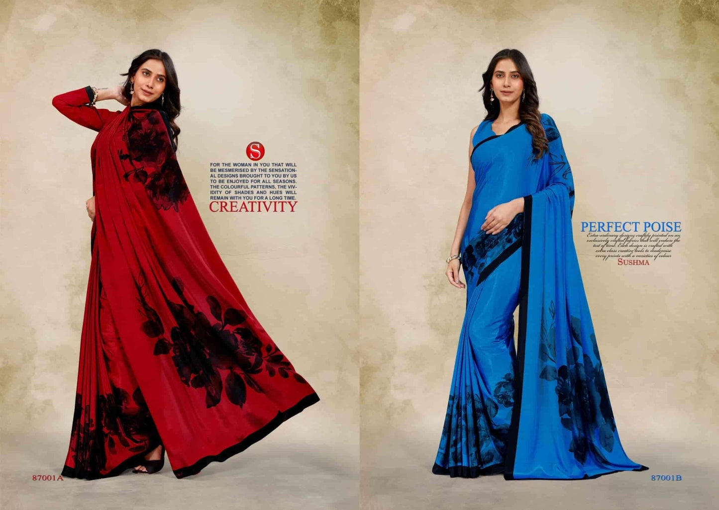 Sushma Luxury Fashion Crape Fancy Saree - Amrah Wholesale