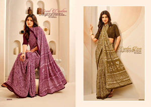Sushma Seasons Printed Crape Saree Wholesale Collection - Amrah Wholesale