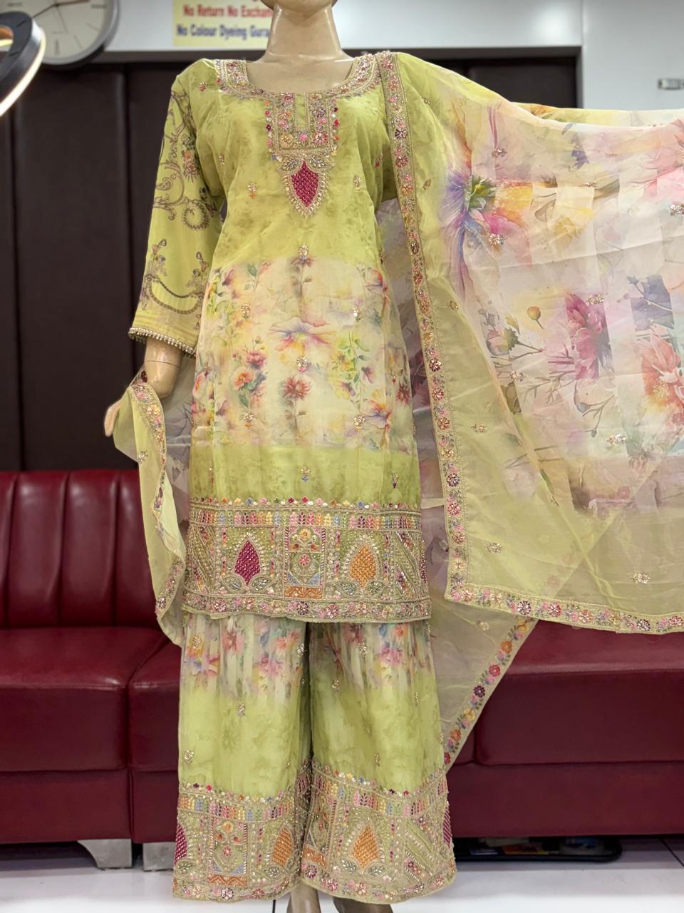 Amrah Wholesale Sw 1948 Rasmalai Beads Work Salwar Suit Set