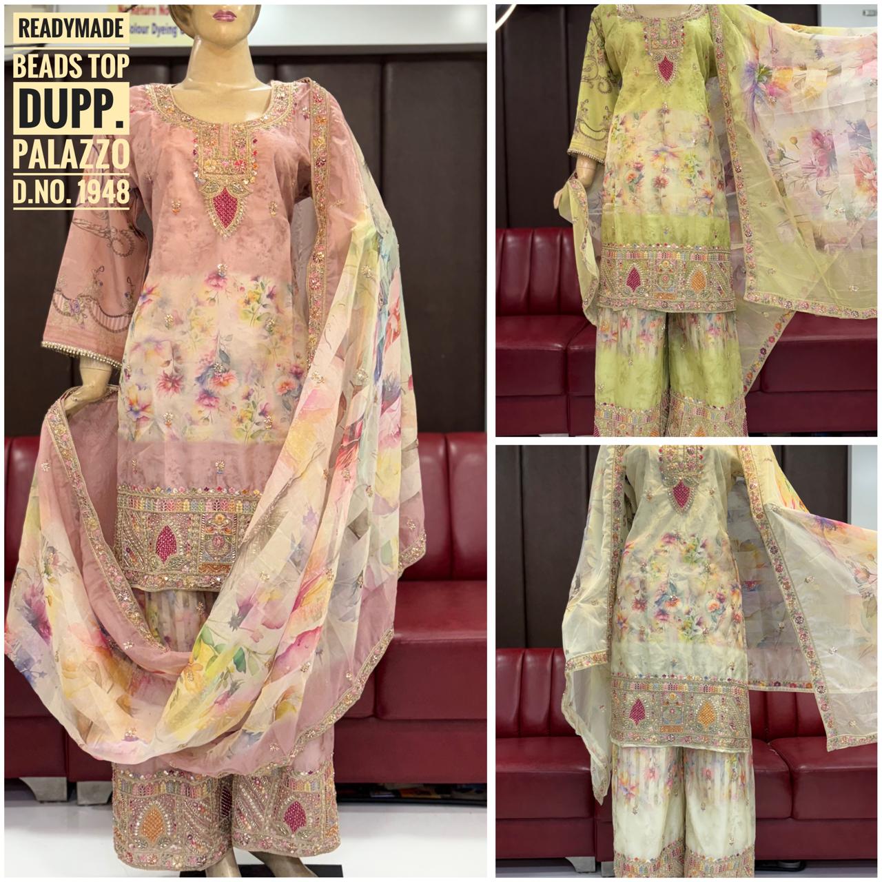 Amrah Wholesale Sw 1948 Rasmalai Beads Work Salwar Suit Set