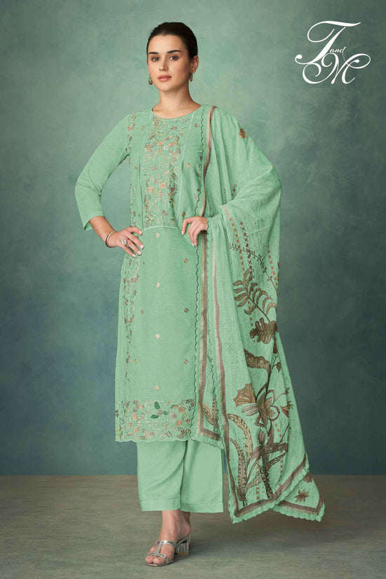 T And M Designer Arifa Organdy Dress Material Wholesale - Amrah Wholesale