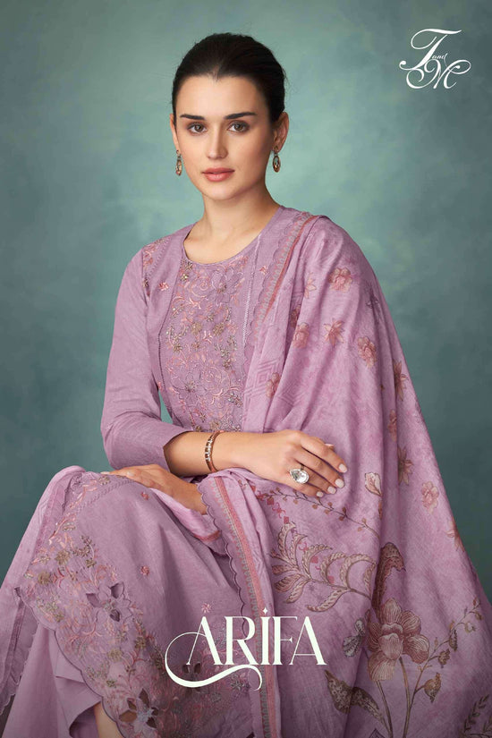 T And M Designer Arifa Organdy Dress Material Wholesale - Amrah Wholesale