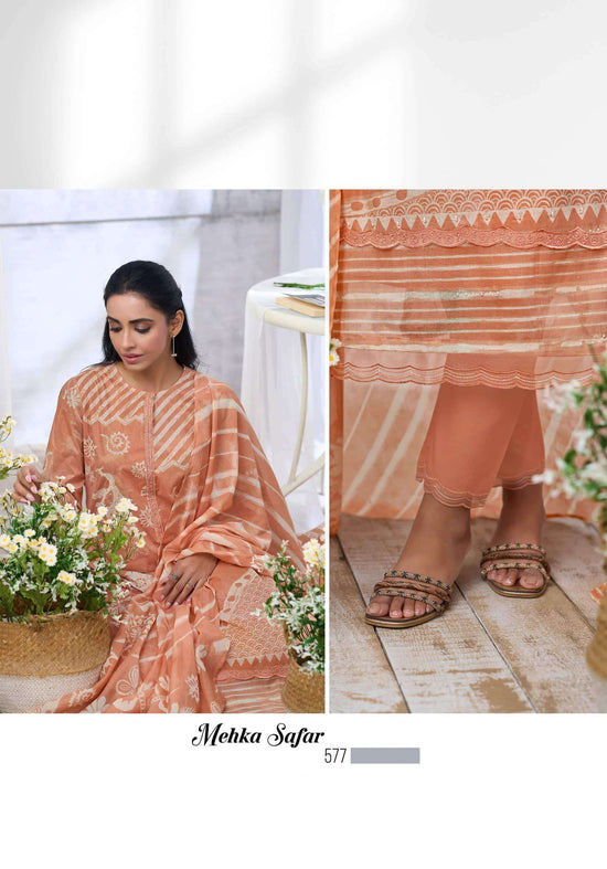 T And M Designer Mehka Safar Dress Material Wholesale Catalogue - Amrah Wholesale
