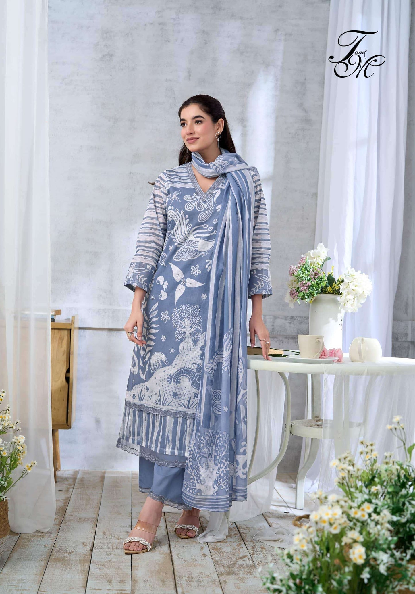 T And M Designer Mehka Safar Dress Material Wholesale Catalogue - Amrah Wholesale