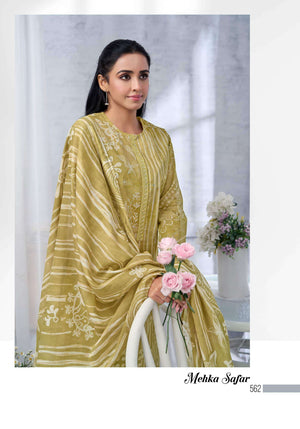 T And M Designer Mehka Safar Dress Material Wholesale Catalogue - Amrah Wholesale