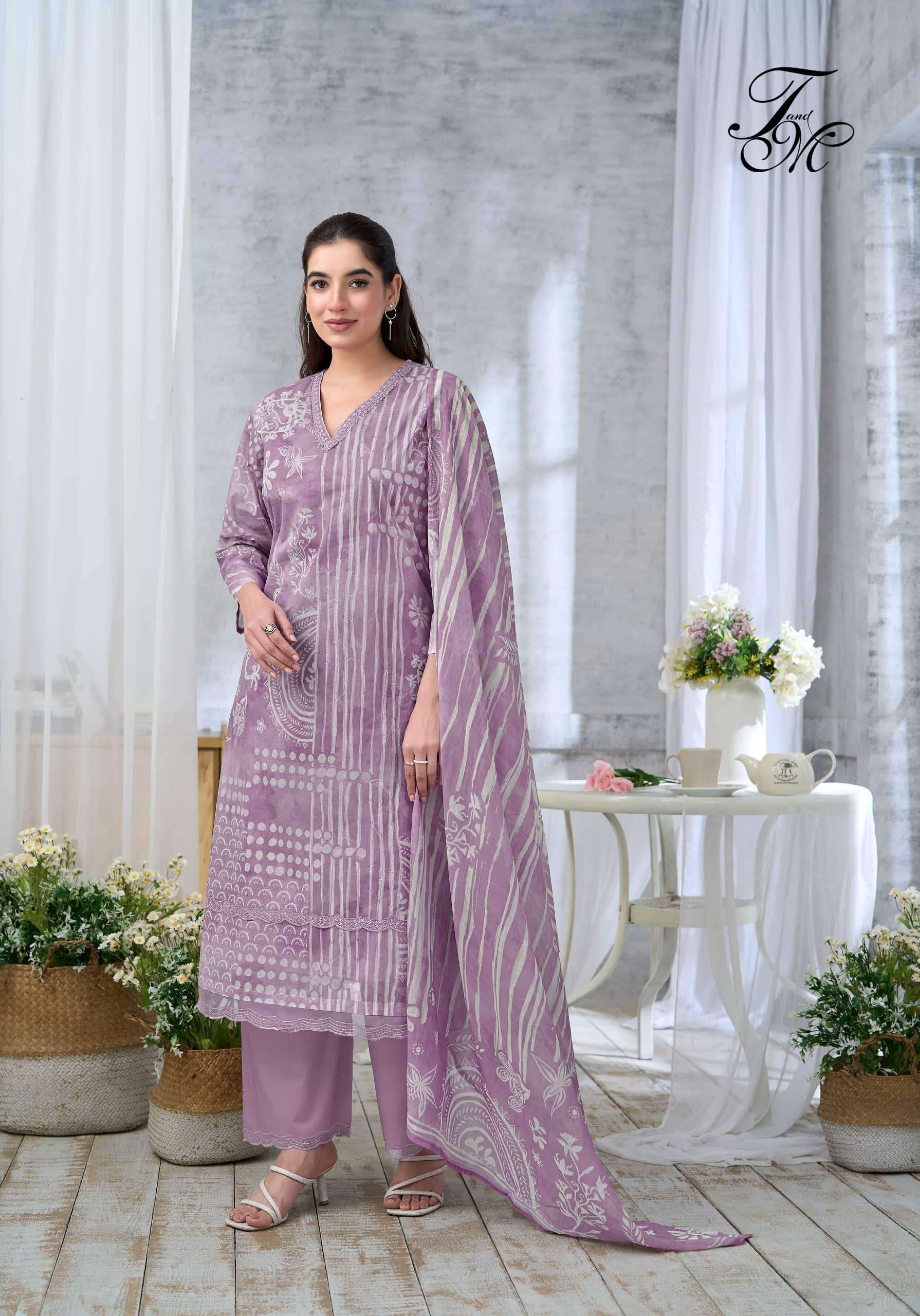 T And M Designer Mehka Safar Dress Material Wholesale Catalogue - Amrah Wholesale