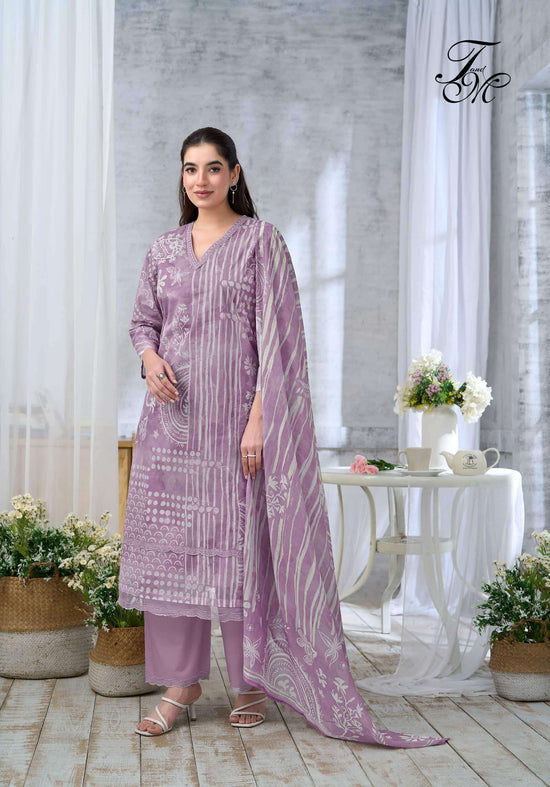 T And M Designer Mehka Safar Dress Material Wholesale Catalogue - Amrah Wholesale