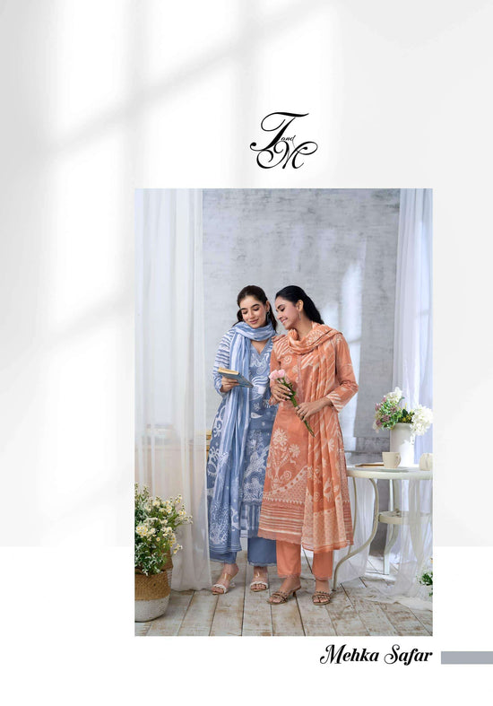 T And M Designer Mehka Safar Dress Material Wholesale Catalogue - Amrah Wholesale