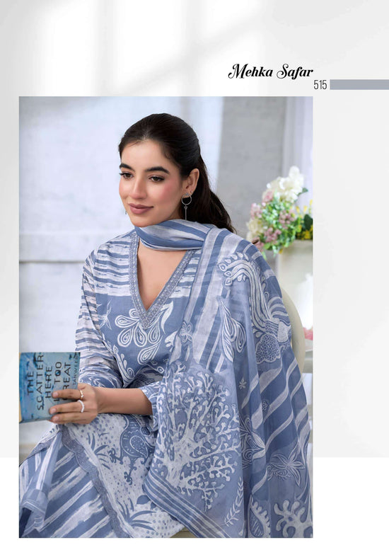 T And M Designer Mehka Safar Dress Material Wholesale Catalogue - Amrah Wholesale