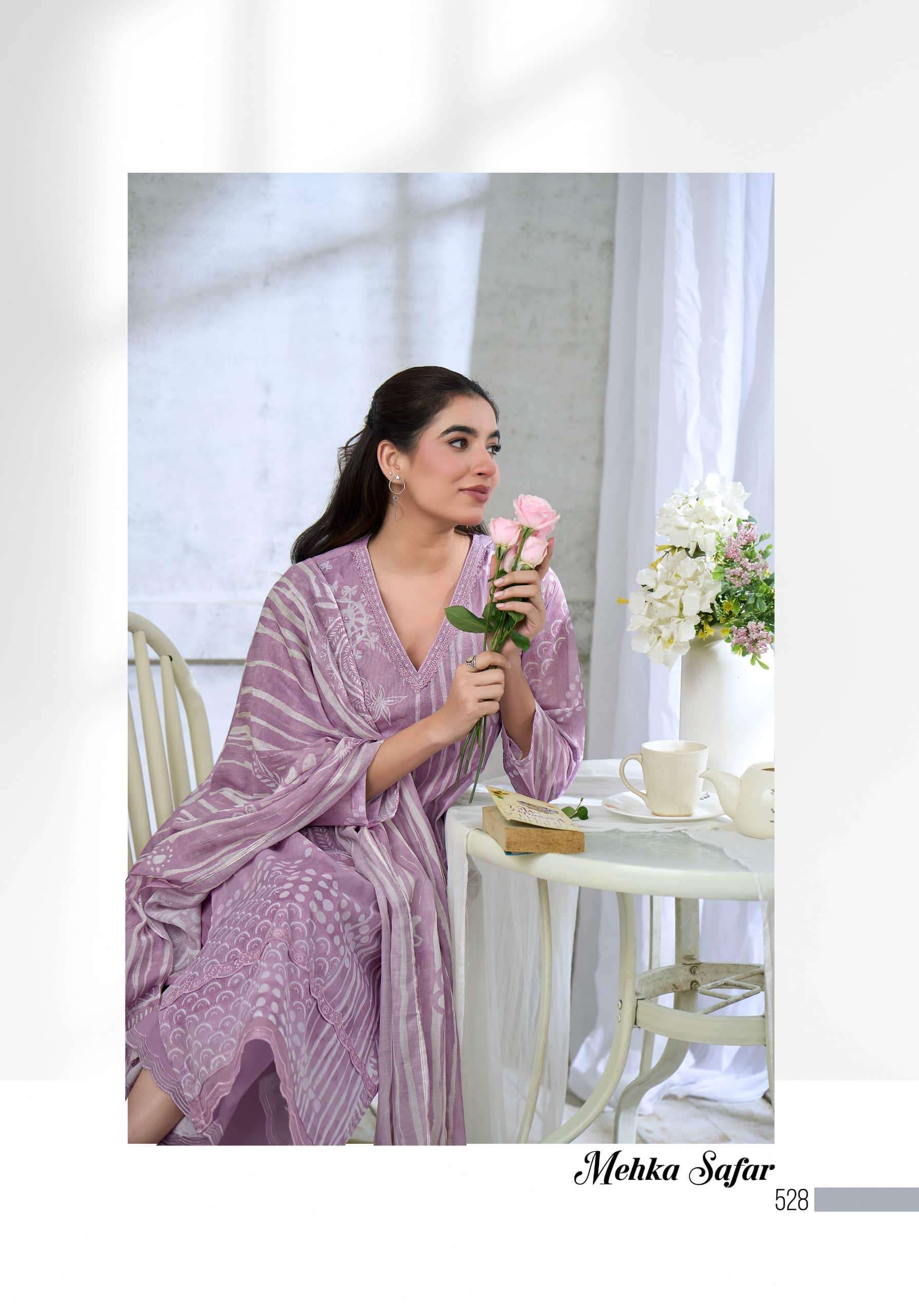 T And M Designer Mehka Safar Dress Material Wholesale Catalogue - Amrah Wholesale