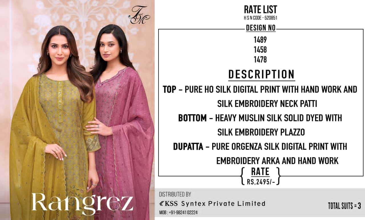 T And M Designer Rangrez