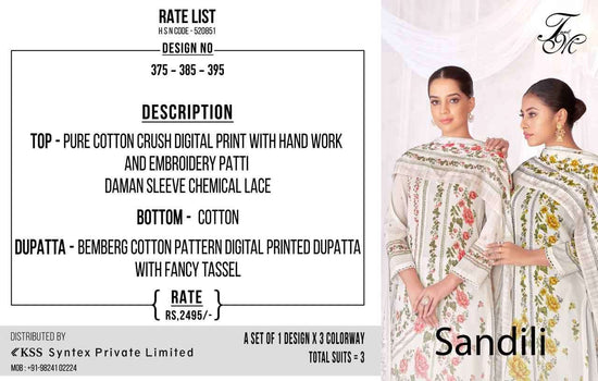 T And M Designer Sandili