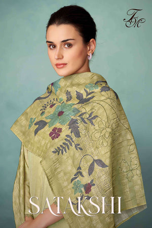 T And M Designer Satakshi Linen Dress Material Wholesale