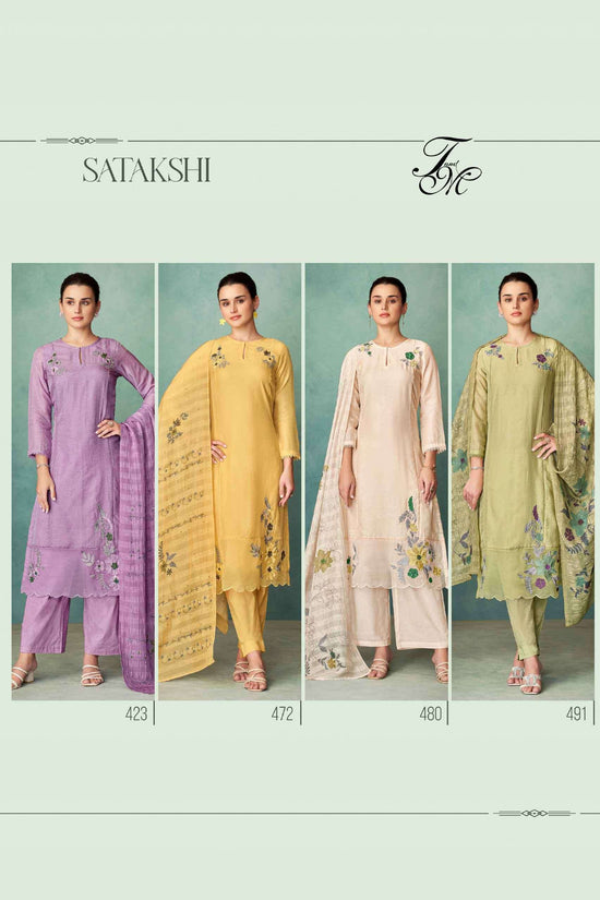 T And M Designer Satakshi Linen Dress Material Wholesale - Amrah Wholesale