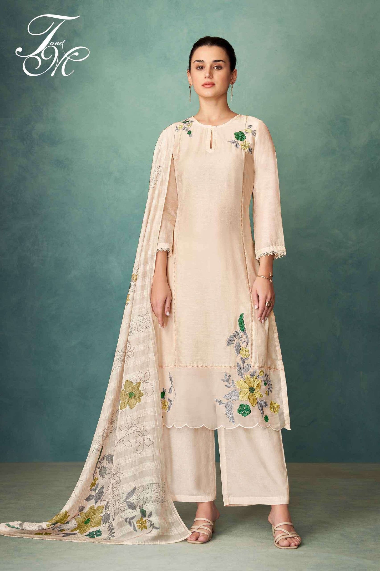 T And M Designer Satakshi Linen Dress Material Wholesale - Amrah Wholesale