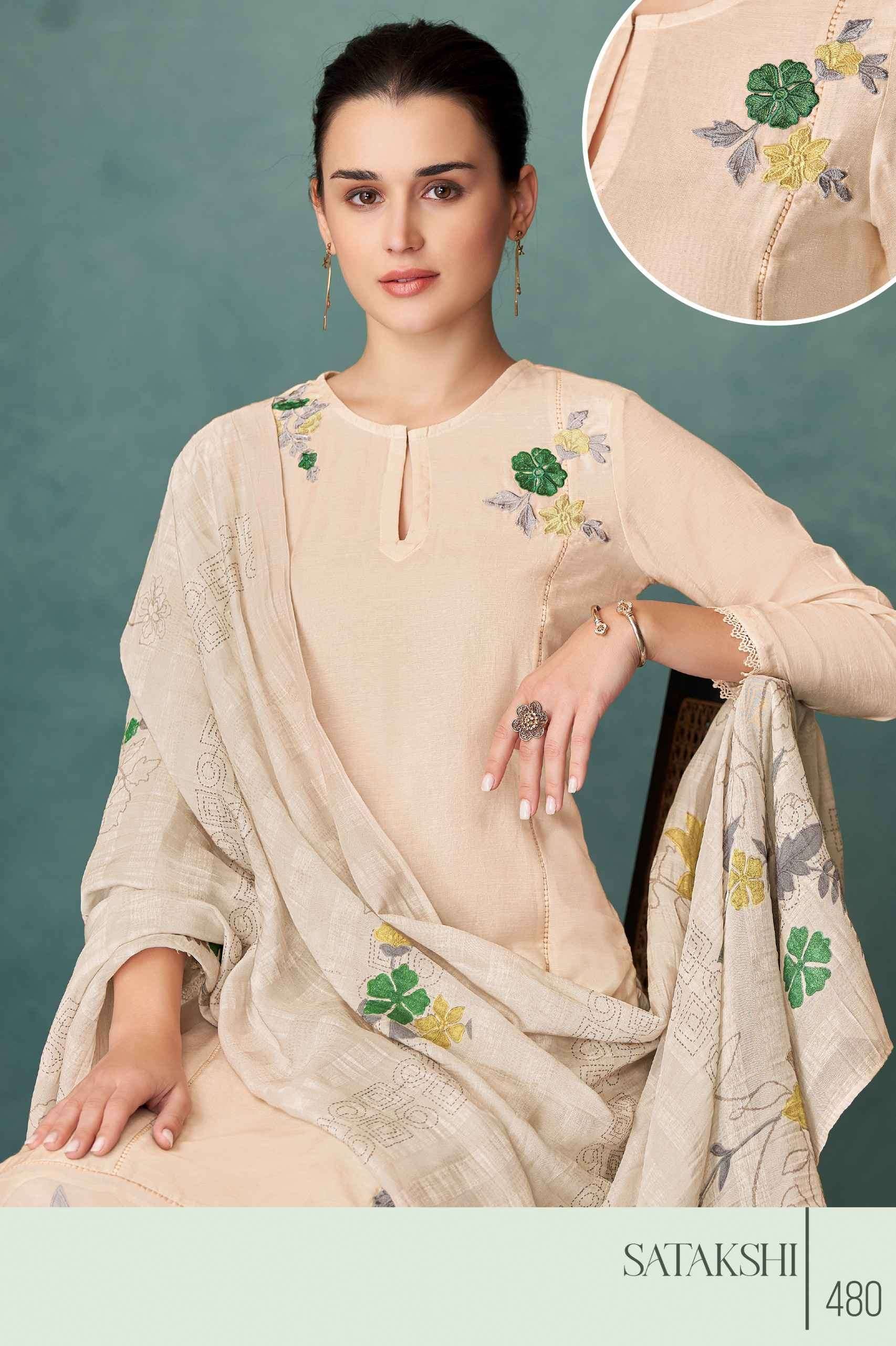 T And M Designer Satakshi Linen Dress Material Wholesale - Amrah Wholesale