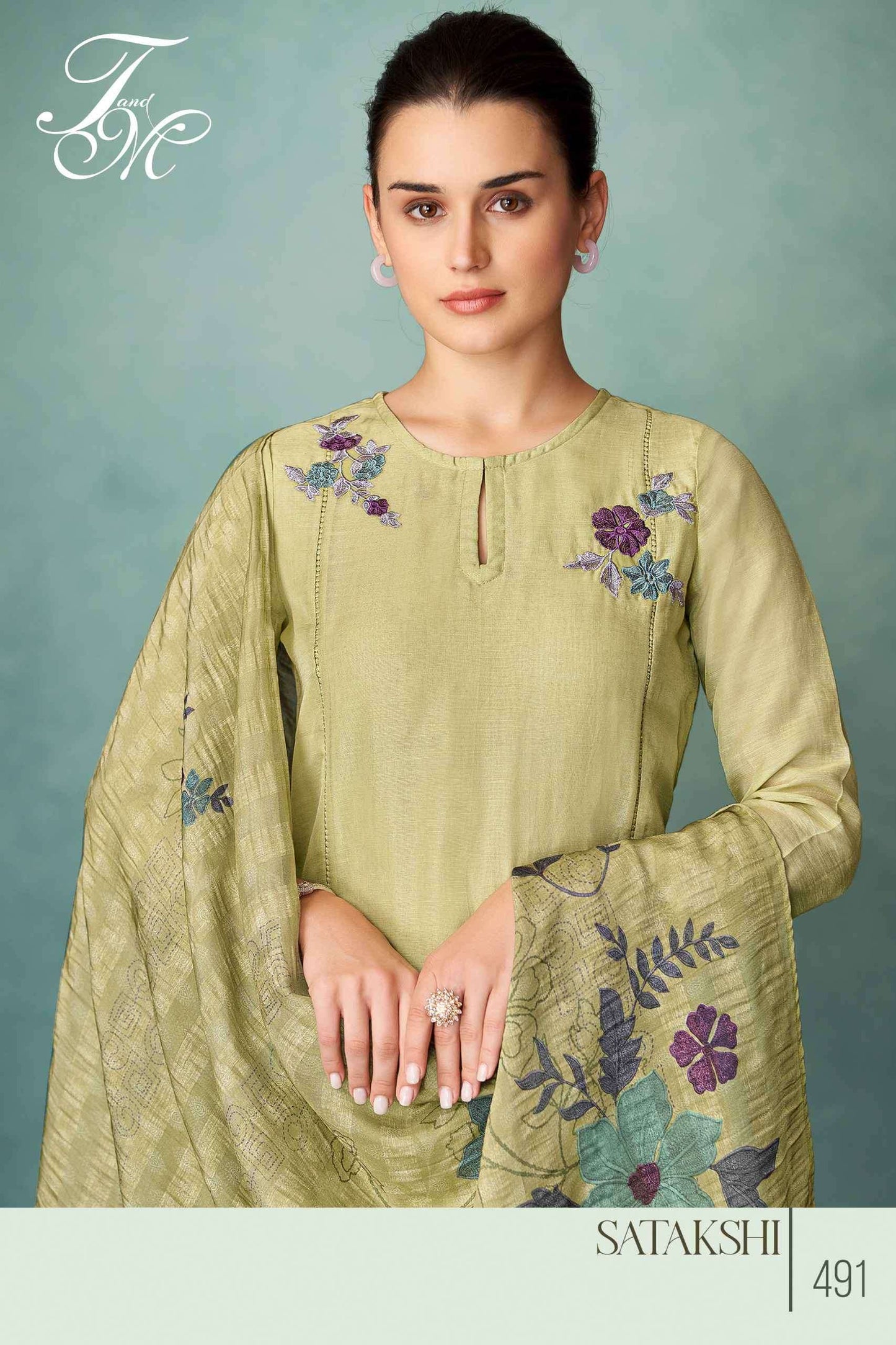 T And M Designer Satakshi Linen Dress Material Wholesale - Amrah Wholesale