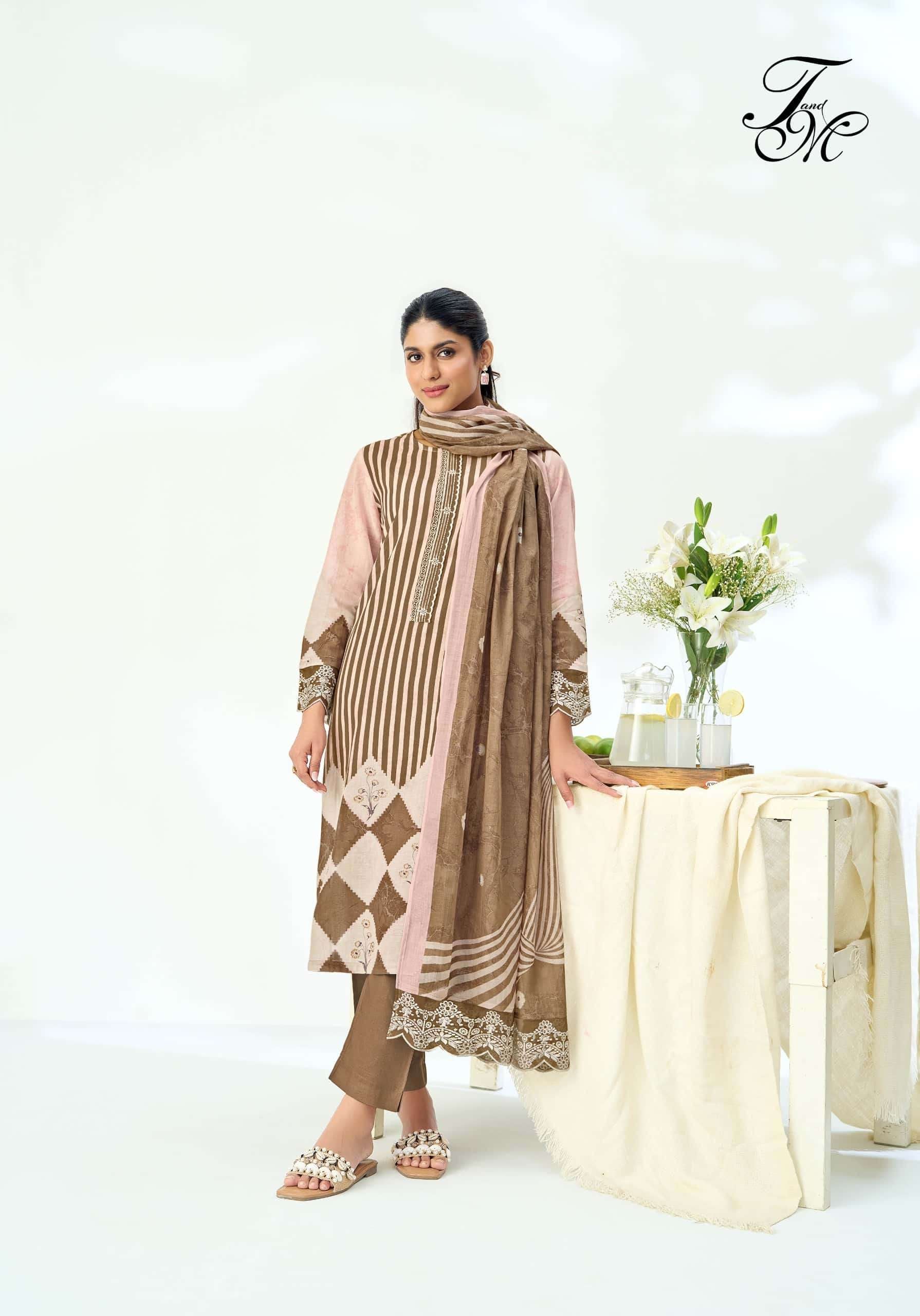 T And M Designer Sunheri Dhoop - Amrah Wholesale