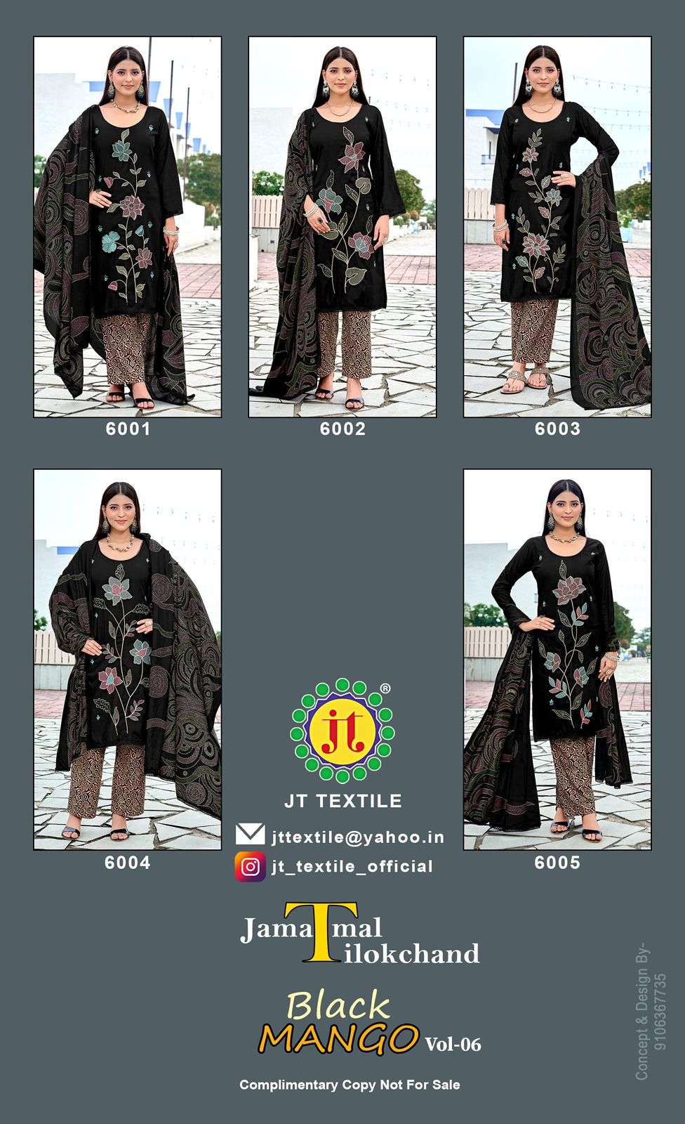 Jt Textile Black Mango Vol-06