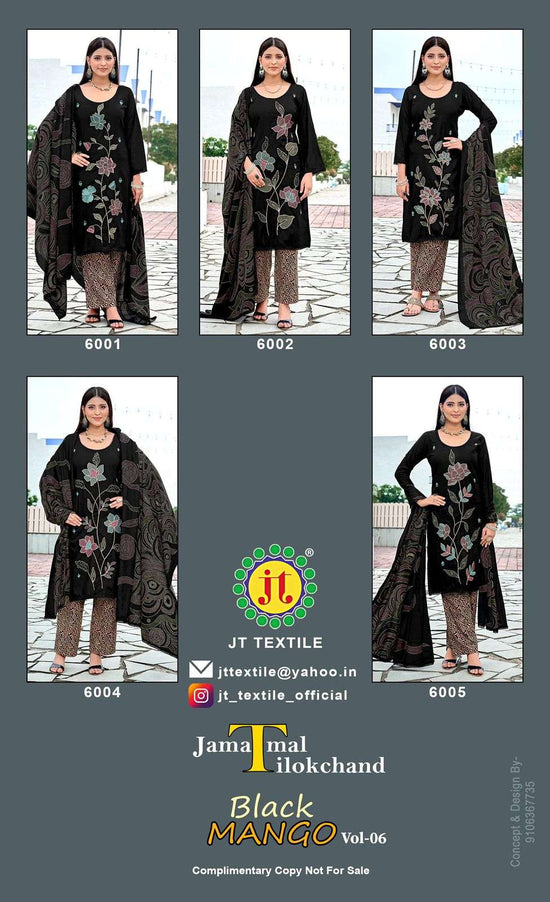 Jt Textile Black Mango Vol-06