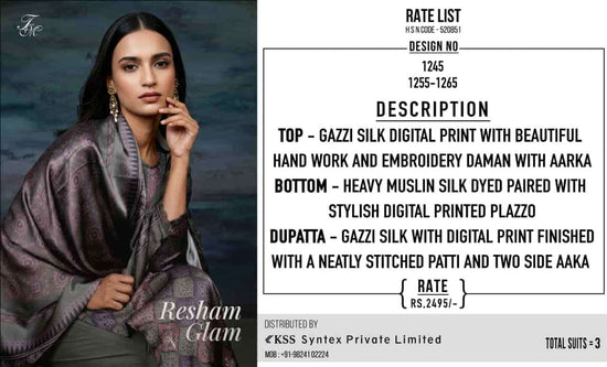 T And M Designer Resham Glam