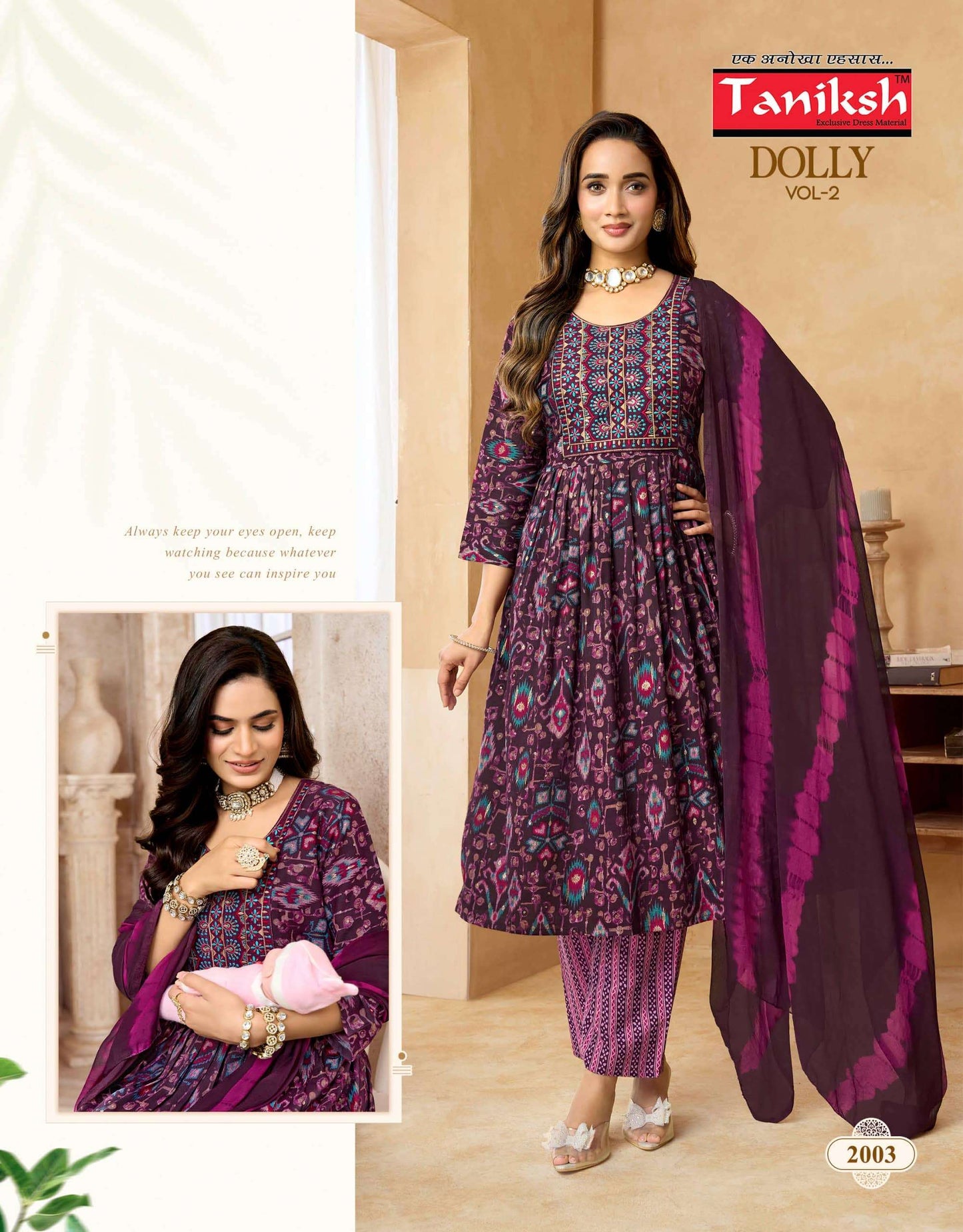 TANIKSH DOLLY VOL-2 Capsule Printed Anarkali Suit Set