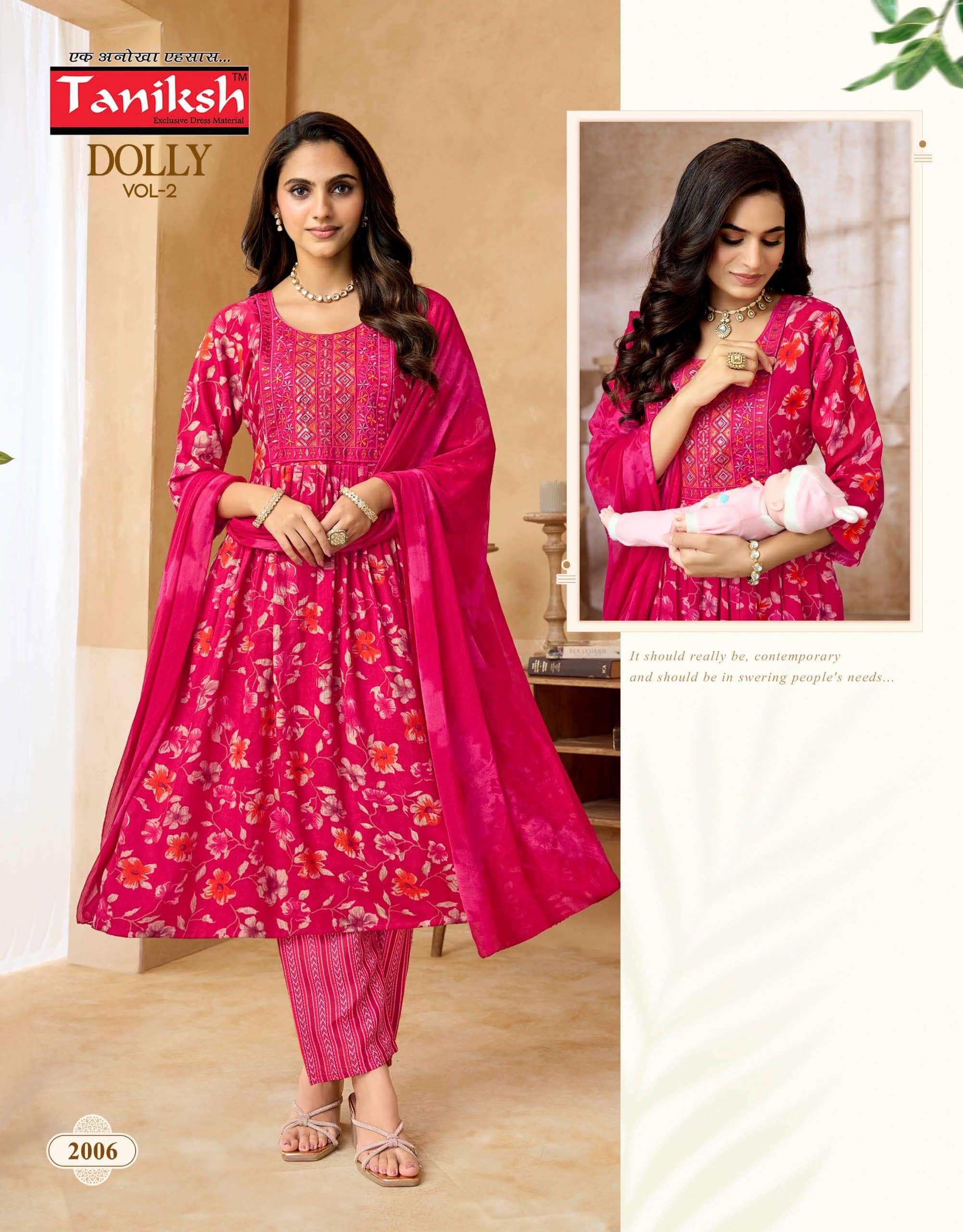 TANIKSH DOLLY VOL-2 Capsule Printed Anarkali Suit Set