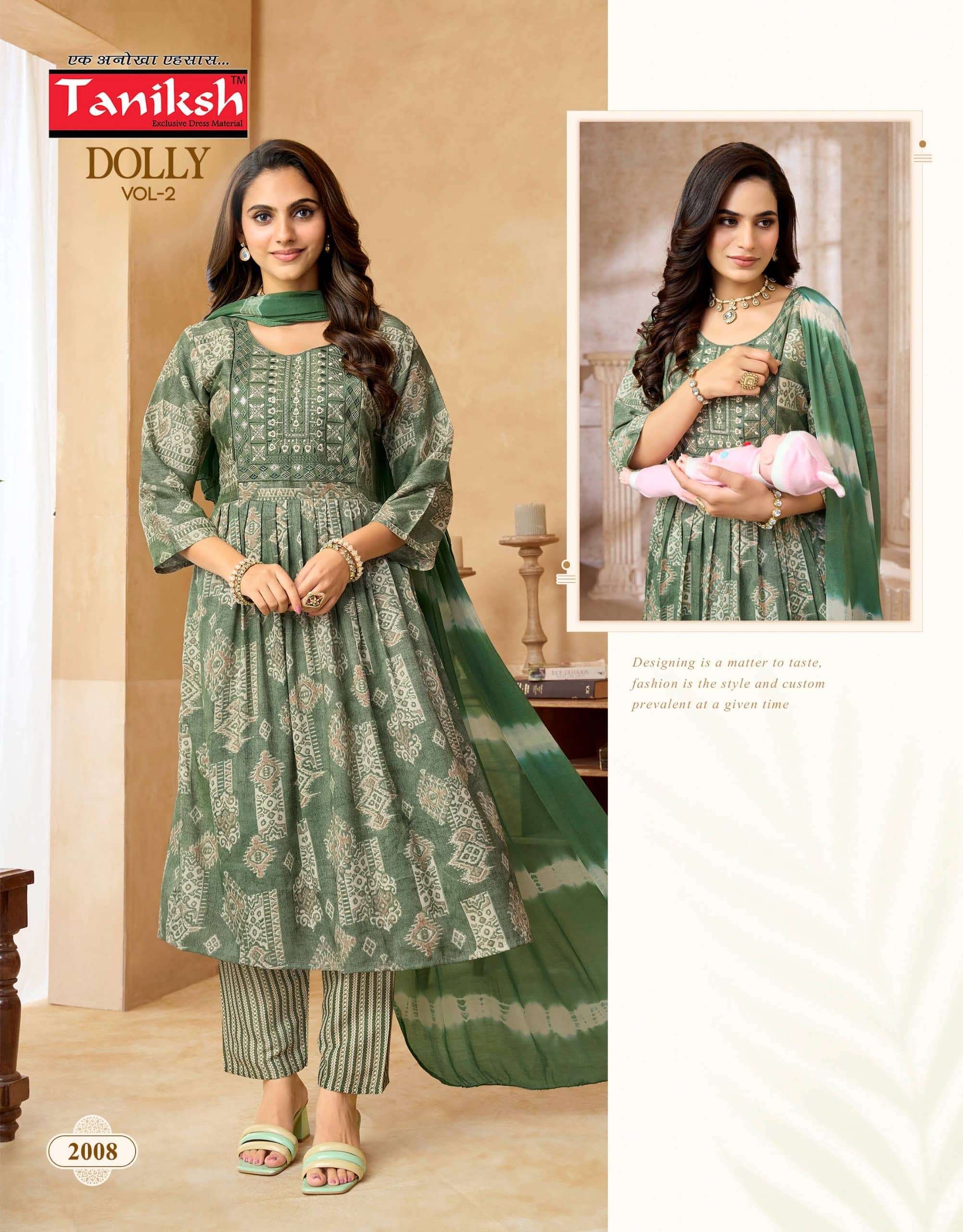 TANIKSH DOLLY VOL-2 Capsule Printed Anarkali Suit Set