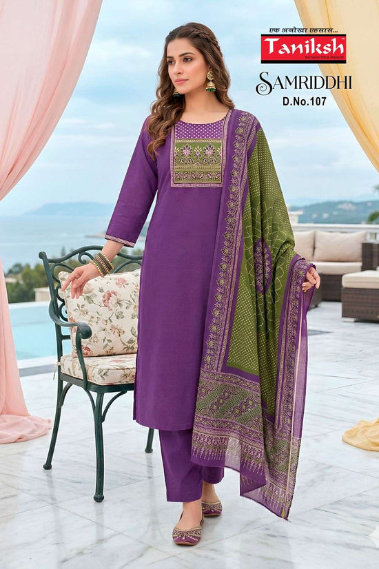 Taniksh Samriddhi Vol 1 Dhabu Cotton Kurti Pant Dupatta Set - Amrah Wholesale