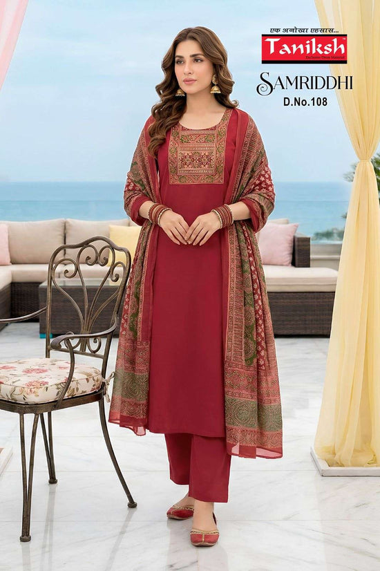 Taniksh Samriddhi Vol 1 Dhabu Cotton Kurti Pant Dupatta Set - Amrah Wholesale