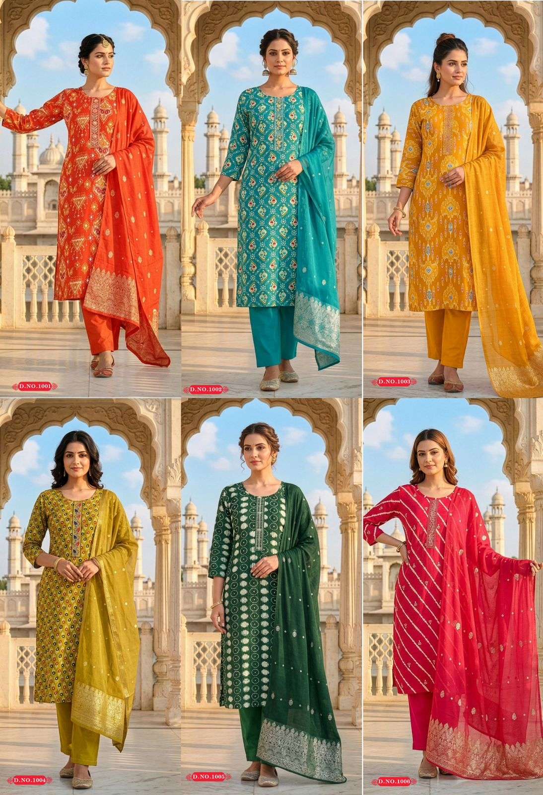 Taniksh Sheena Vol 2 Rayon Kurti Pant Dupatta Set - Amrah Wholesale