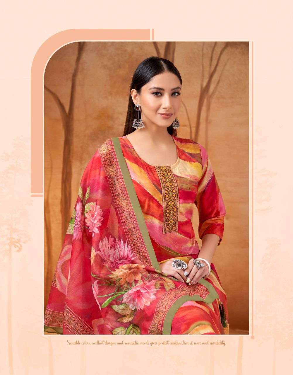 Taniksh Shivika Vol 2 Kurti Pant Dupatta Set - Amrah Wholesale