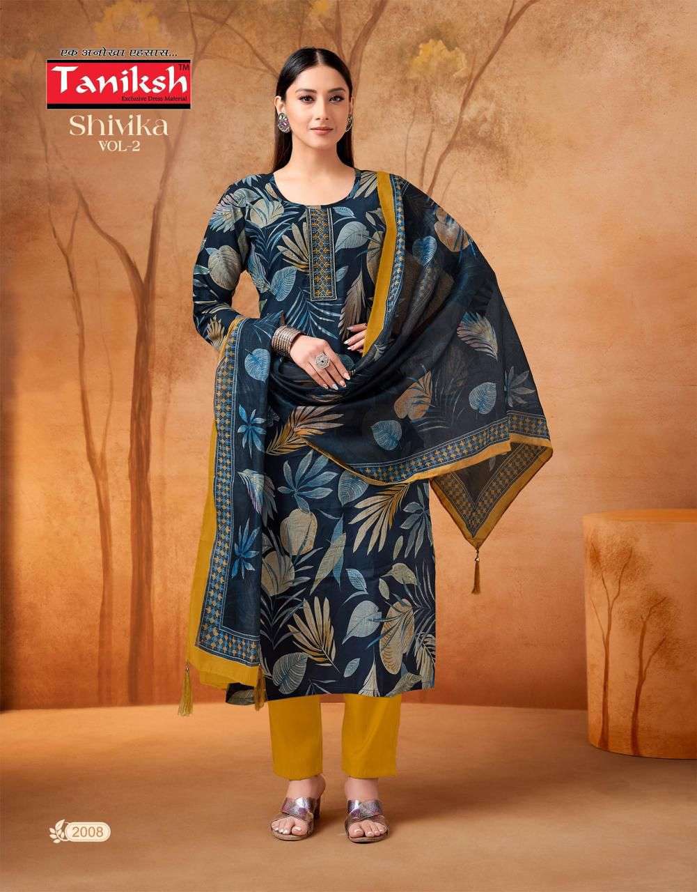 Taniksh Shivika Vol 2 Kurti Pant Dupatta Set - Amrah Wholesale