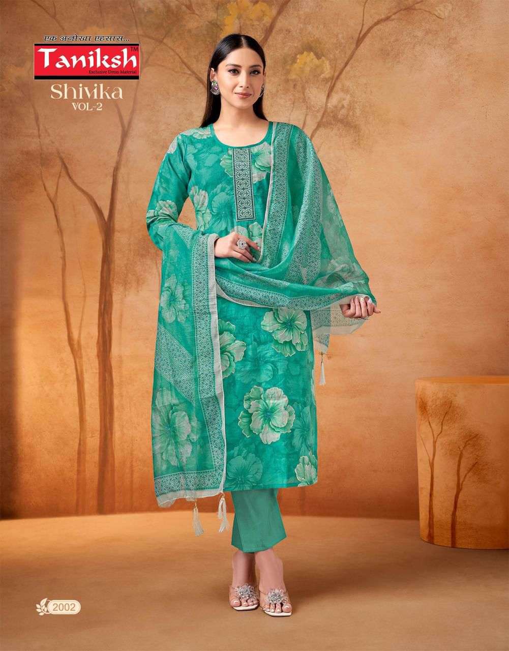 Taniksh Shivika Vol 2 Kurti Pant Dupatta Set - Amrah Wholesale