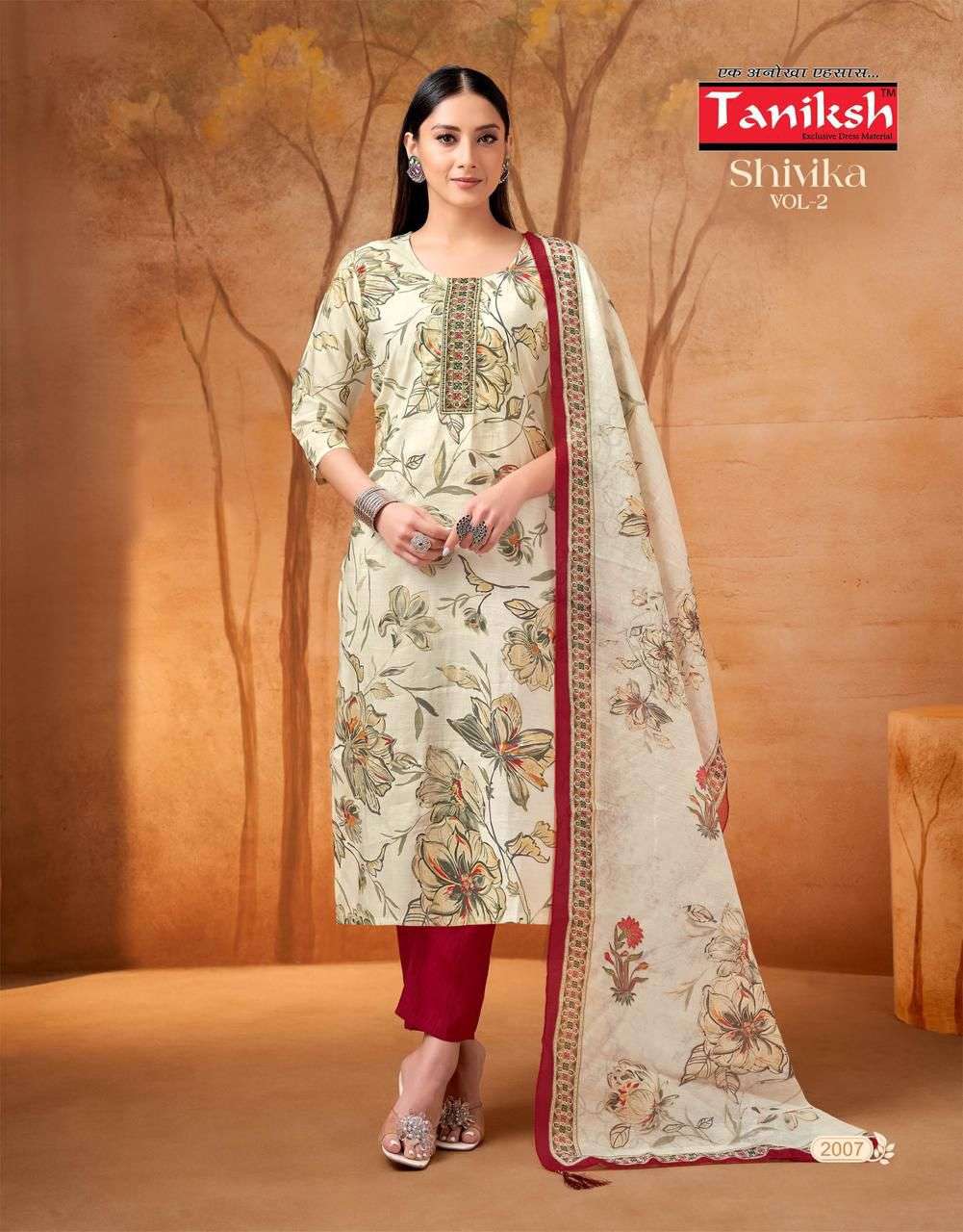 Taniksh Shivika Vol 2 Kurti Pant Dupatta Set - Amrah Wholesale