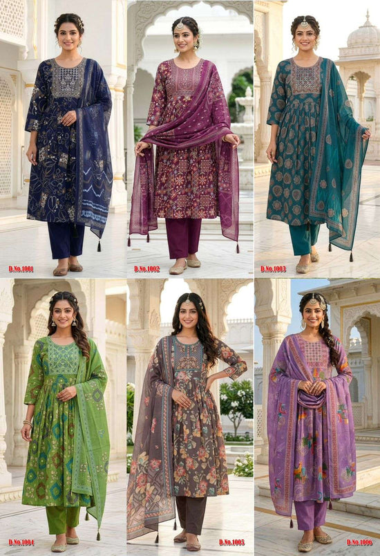 Taniksh Sonam Vol-4 Vertical Embroidery Stitched Suit Set