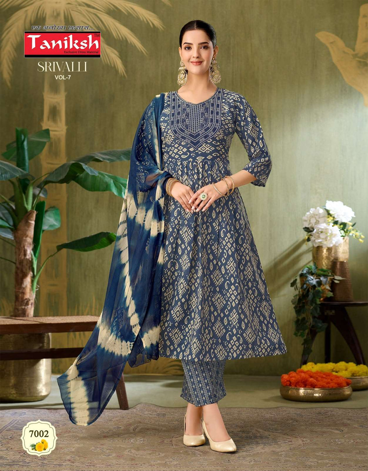 TANIKSH SRIVALLI VOL-7 Capsule Foil Printed Stitched Anarkali Suit Set - Amrah Wholesale