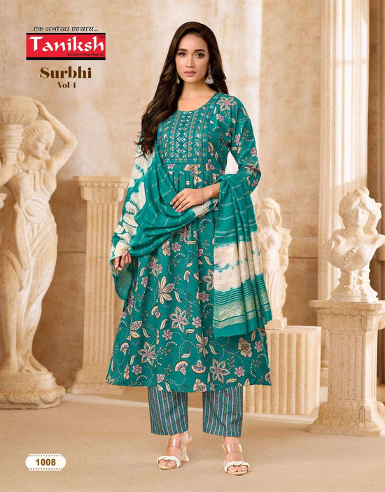 Taniksh Surbhi Vol 1 Rayon Fancy 3 Piece Suit Set - Amrah Wholesale