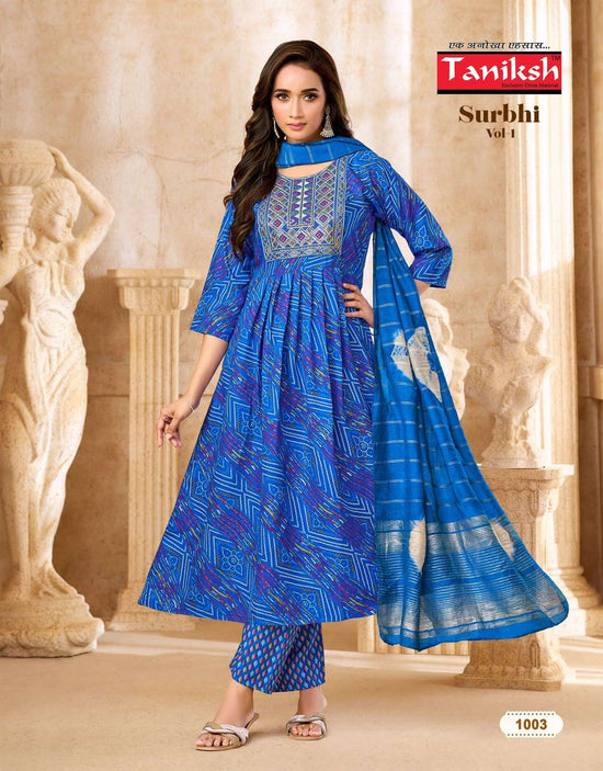 Taniksh Surbhi Vol 1 Rayon Fancy 3 Piece Suit Set - Amrah Wholesale