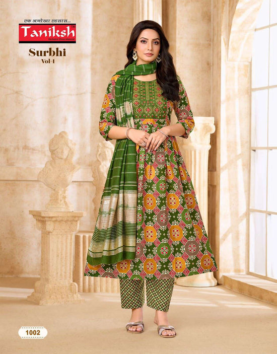 Taniksh Surbhi Vol 1 Rayon Fancy 3 Piece Suit Set - Amrah Wholesale