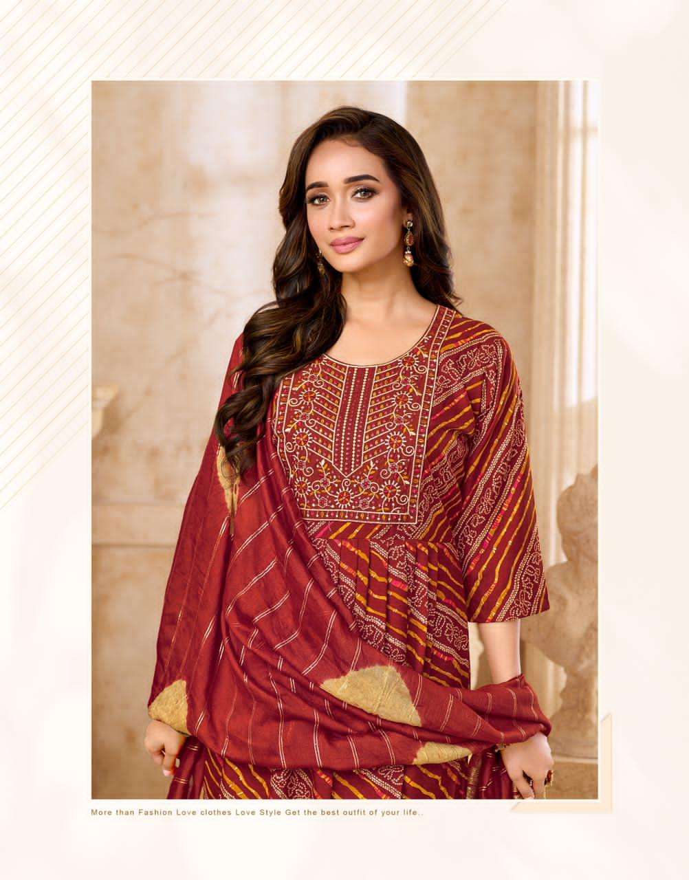 Taniksh Surbhi Vol 1 Rayon Fancy 3 Piece Suit Set - Amrah Wholesale