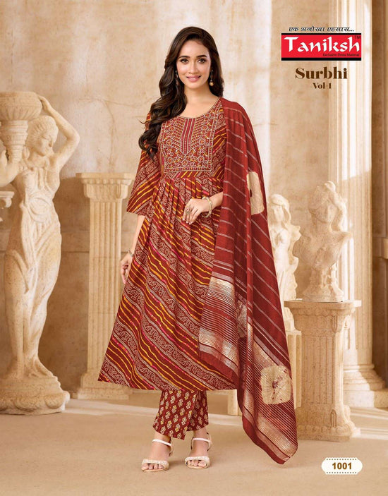 Taniksh Surbhi Vol 1 Rayon Fancy 3 Piece Suit Set - Amrah Wholesale