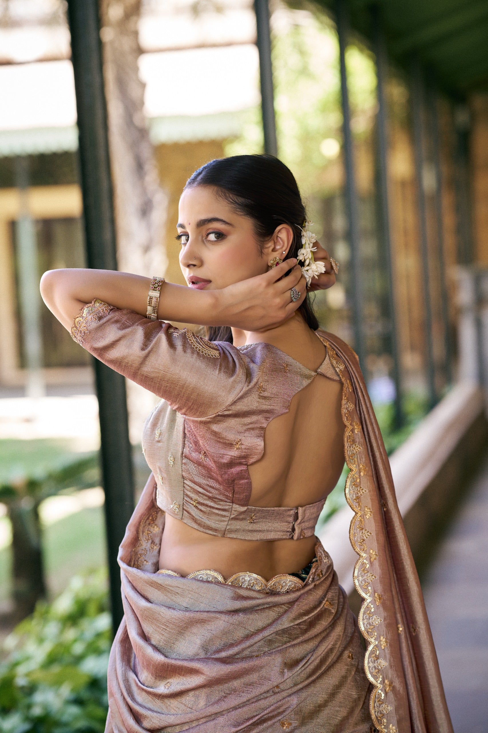 Taraa L 1207 Tasar Silk Kalamkari Printed Lehenga Choli