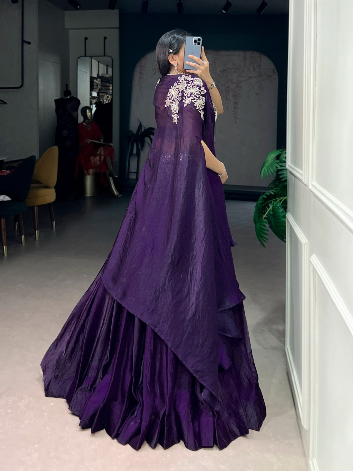 Amrah Wholesale Taraa L 1455 Fendy Silk Indo Western Lehenga - Amrah Wholesale