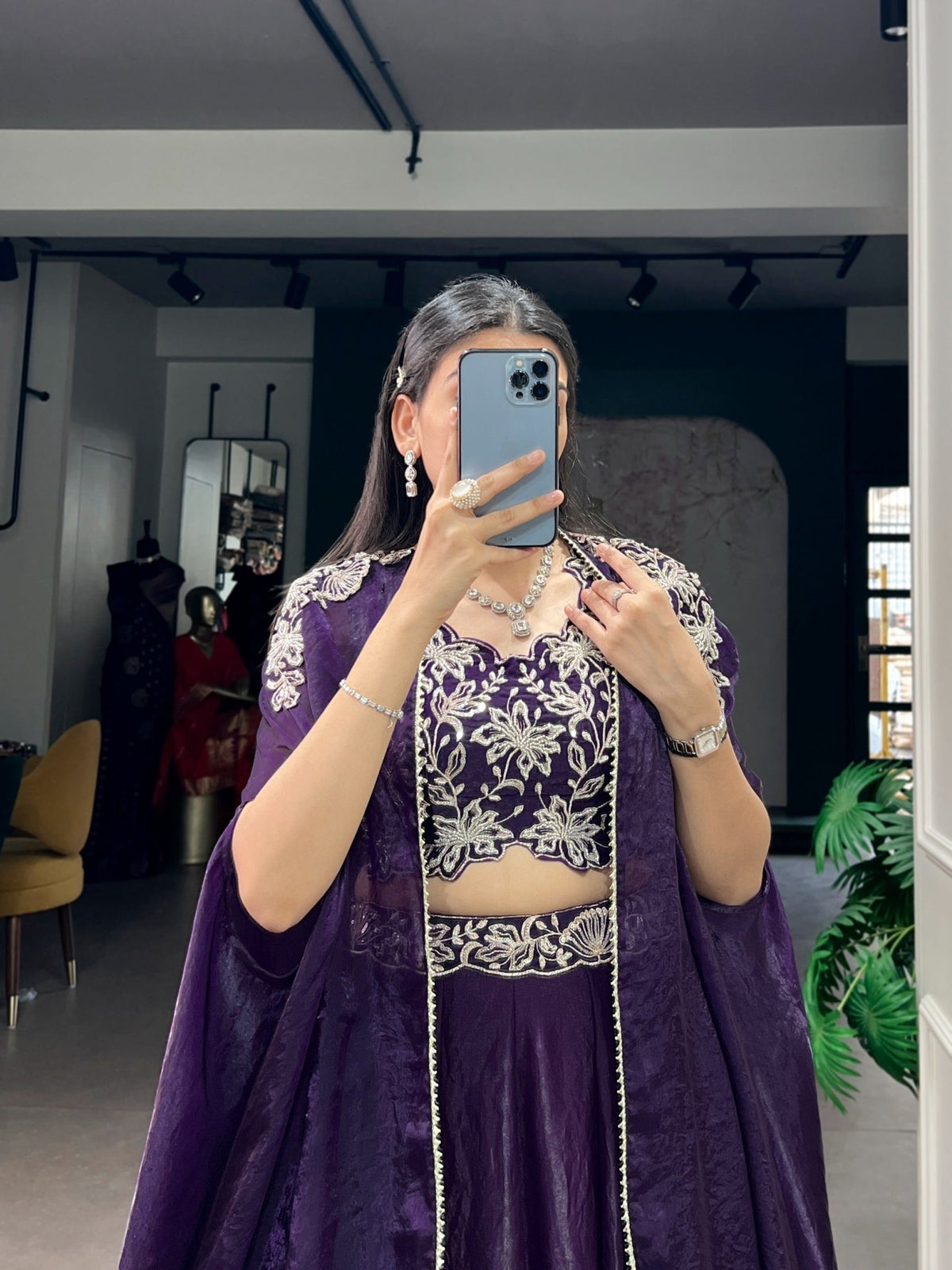 Amrah Wholesale Taraa L 1455 Fendy Silk Indo Western Lehenga - Amrah Wholesale