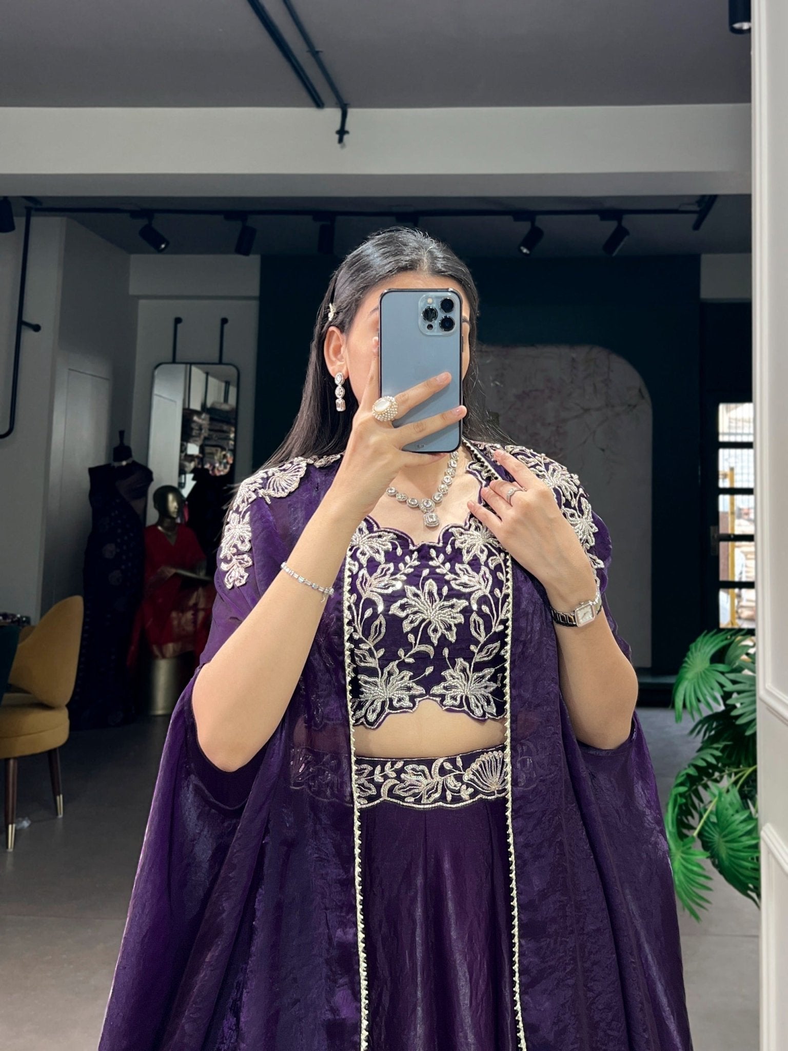 Amrah Wholesale Taraa L 1455 Fendy Silk Indo Western Lehenga - Amrah Wholesale